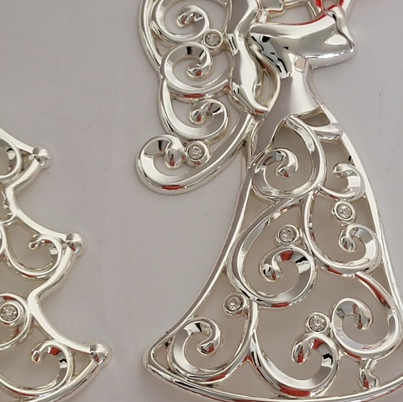 LENOX SILVER PLATED CHRISTMAS ORNAMENTS-SET (8 PIECE SET) - Picture 7 of 12